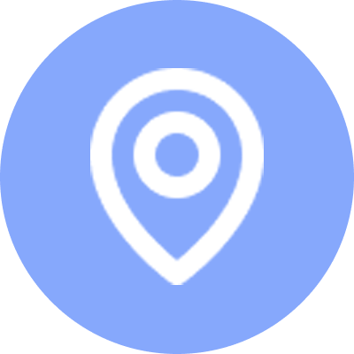 icon location blue