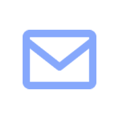icon mail white